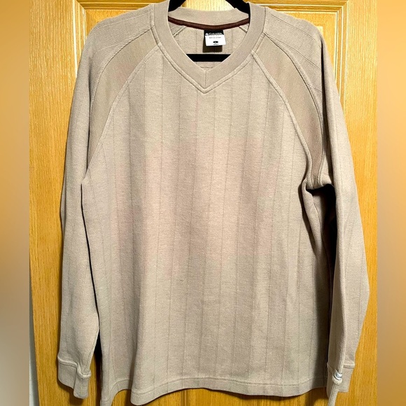 Men’s Columbia XCO Tan Sweater - Picture 1 of 10